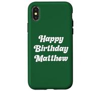 Buon Compleanno Matthew Custodia per iPhone X/XS