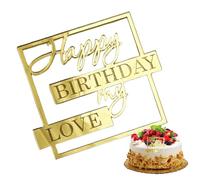 Buon compleanno torta torta decorazione amore decorazione torta torta torta compleanno | acrilico per novità unico inserto per - acrilico per amanti eleganza felice