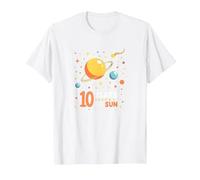 Buon decimo Viaggio Intorno al Sole | Regalo di Compleanno Spaziale Maglietta, Uomo, Bianco, S