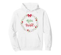 Buon e Luminoso Buon Natale Vacanze Dicembre Felpa con Cappuccio