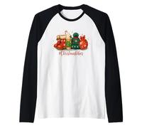 Buon e Luminoso Natale - Cute Christmas Vibes Maglia con Maniche Raglan