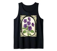 Buon Febbraio Compleanno Viola Fiori Canotta