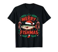 Buon Fishmas Natale Divertente Pesca di Natale Maglietta
