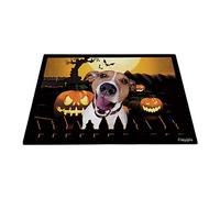 Buon Halloween Con Il Mio Cane Dell'Amore Jack Russell Terrier, Jack O Lantern Tappetini Porta Dingresso Antisporco Tappetino Da Bagno Resistente Tappeti D'Ingresso Per Interno Balcone 40X60Cm