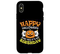 Buon Halloween, è il mio compleanno nato su Girl Boy Party Custodia per iPhone X/XS