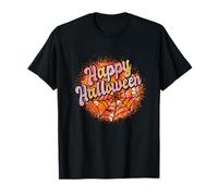 Buon Halloween Spooky Pumpkin Creepy Boo October Scare Crew Maglietta