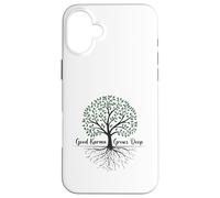 Buon Karma cresce Natura Profonda Anima Arte Spirituale Custodia per iPhone 16 Plus