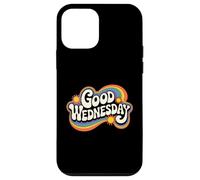 Buon mercoledì retrò Groovy vibrazioni positive Vintage anni '60 Custodia per iPhone 12 mini