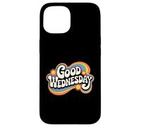 Buon mercoledì retrò Groovy vibrazioni positive Vintage anni '60 Custodia per iPhone 15