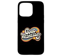 Buon mercoledì retrò Groovy vibrazioni positive Vintage anni '60 Custodia per iPhone 15 Pro Max