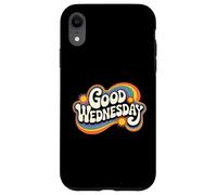 Buon mercoledì retrò Groovy vibrazioni positive Vintage anni '60 Custodia per iPhone XR