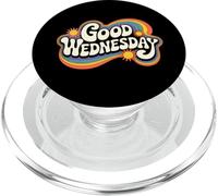 Buon mercoledì retrò Groovy vibrazioni positive Vintage anni '60 PopSockets PopGrip per MagSafe