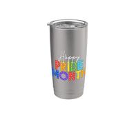 Buon mese del Pride Brick Builder Celebrate Pride Bicchiere termico in acciaio inox doppia parete