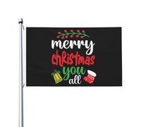 Buon Natale a tutti voi bandiera doppia faccia bandiera vintage arte da parete per esterno 9,1 x 1,5 m, buon Natale a tutti voi arazzo per soggiorno