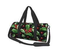 Buon Natale Agrifoglio, Borsone da viaggio di grande capacità Borsa rotonda Borsa da viaggio sportiva Borsa da viaggio Borsa da fitness