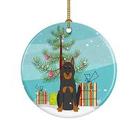 Buon Natale Albero Beauce Pastore Cane Ciondoli Decorazione Albero Di Natalizia Ceramica Addobbi Per Natale Con Cordino Ornamenti Di Albero Di Natale