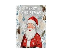 Buon Natale Babbo Natale Neve pace bandiere per esterni pasqua porta banner per decorazione Patio 28x40 double sided