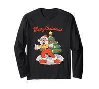 Buon Natale Babbo Natale Vintage Holiday Cheer Maglia a Manica