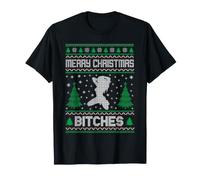 Buon Natale Bitches Divertente Brutto Natale Maglietta