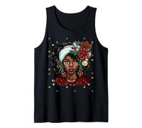 Buon Natale Black Girl Magic Melanin Mrs Claus Afro Love Canotta