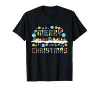 Buon Natale Block Building Brick Builder Maestro Builder Maglietta