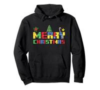 Buon Natale Block Building Builder Mattoni Maestro Builder Felpa con Cappuccio