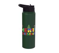 Buon Natale Block Building Builder Mattoni Maestro Builder Stainless Steel Insulated Water Bottle