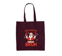Buon Natale Bruh - Borsa In Tela - Sei Sette 6 7 Meme Brainrot Divertente Xmas