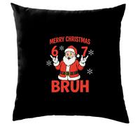 Buon Natale Bruh - Cuscino - Sei Sette 6 7 Meme Brainrot Divertente Natale
