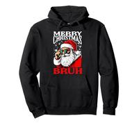 Buon Natale Bruh Divertente Gen Z Alpha Santa Meme Rizzler Felpa con Cappuccio