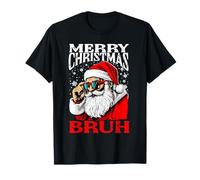 Buon Natale Bruh Divertente Gen Z Alpha Santa Meme Rizzler Maglietta