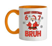 Buon Natale Bruh - Tazza IN Ceramica - Sei Sette 6 7 Meme Brainrot Divertente
