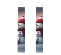 Buon Natale Carino Pupazzo di Neve 1 Stampa Estetica Vivace Atmosfera Festiva Banner Decor Indoor Outdoor Celebrazioni