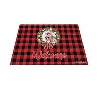 Buon Natale Con Il Mio Amato Gatto Zerbino Di Benvenuto Antisporco Tappeto Ingresso Casa Confortevole Tappeti D'Ingresso 40X60Cm