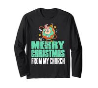 Buon Natale dalla Mia Chiesa Cristiana Maglia a Manica