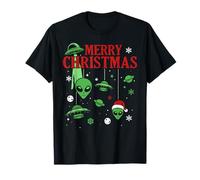 Buon Natale Divertente UFO UFO Sci Fi Xmas Maglietta