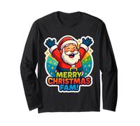 Buon Natale Famiglia Cena Riunione Babbo Natale Divertente Maglia a Manica