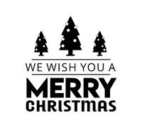 Buon Natale Finestra Adesivo Display Con Alberi Negozio Caffè Casa Decalcomania