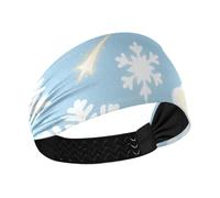 Buon Natale Fiocchi di neve bianchi Fasce per capelli di raffreddamento per le donne Testa elastica per le donne per la corsa Yoga lavaggio viso Atletico Sport diademi para el pelo de mujer