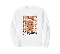 Buon Natale Gingerbread Cookie Divertente Vacanza Felpa