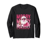 Buon Natale - Incontra Il Tuo Nuovo Babbo Natale Rosa Maglia a Manica