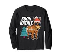 Buon Natale Italia Italiano Maglia a Manica
