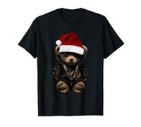 Buon Natale Merry 2025 Teddy Fashion Rap Teddy Bear Maglietta