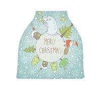 Buon Natale Neve Albero Passeggino Tettoia Copri Seggiolino Copertura Infermieristica Auto per Bambini per L'Allattamento Al Seno Morbido Traspirante Elastica Tettuccio