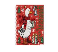 Buon Natale oche rosse bandiere da cortile all'aperto felice anno nuovo banner per la decorazione esterna 28x40 doppia faccia