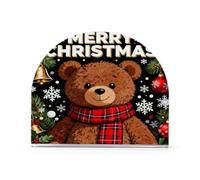 Buon Natale Orso Nero Acrilico Oro Portatovaglioli per Bagno Ristorante Portatovaglioli Liberi per Carta Home Decoración Bagno Ristorante Confezione