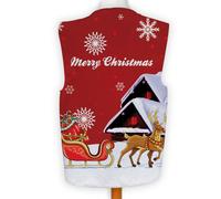 Buon Natale Rosso di Babbo Natale Slitta Orologio Costume Gilet