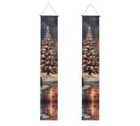 Buon Natale Stampa Banner Decor Ambiente festivo Ogni occasione Interno Esterno Porta Anteriore Portico Di Più