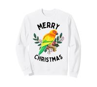 Buon Natale Tropicale Sun Conure Acquerello Felpa