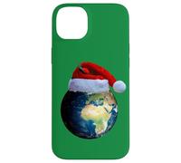 Buon Natale Vacanze Terra Clima Santa Cappello Tasca Logo Custodia per iPhone 14 Plus
